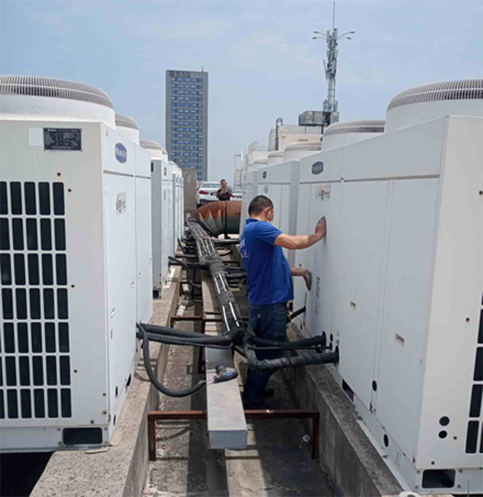 大城中央空调制热和不制冷系统维修方法